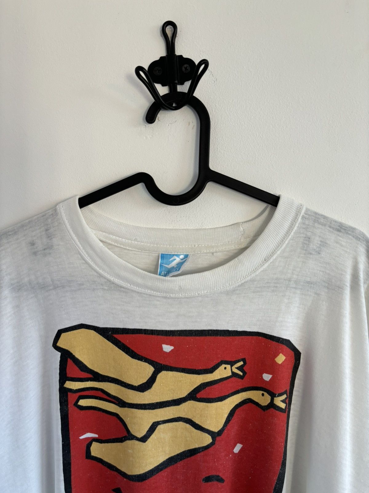 Golden Goose Vintage Distressed Fly United Golden American Goose Tee Size US XL / EU 56 / 4 - 3 Thumbnail