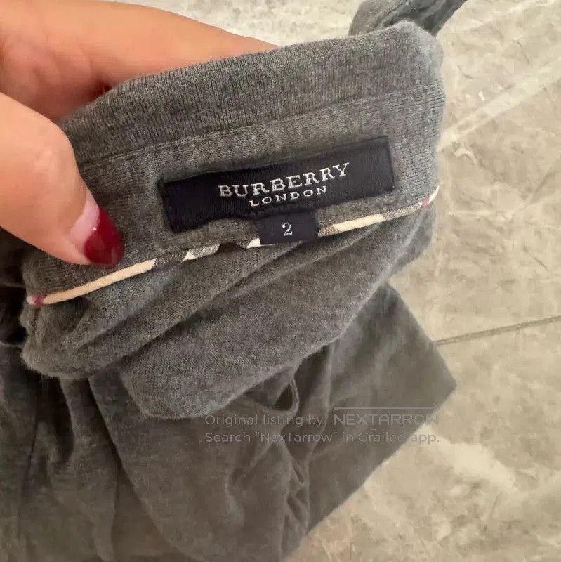 Burberry Burberry Long Sleeve Gray Cotton Blend Top. Size M / US 6-8 / IT 42-44 - 8 Thumbnail