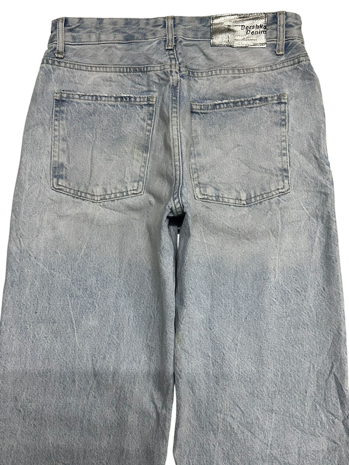 Bershka Bershka Denim Vintage 90's Distressed Ripped Baggy and Faded Size US 29 - 5 Thumbnail