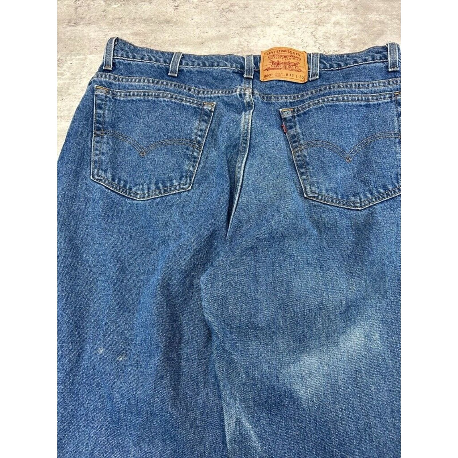 Levi's Vintage 90s Levis 560 Red Tab Tapered Denim Pants Sz 41 Size US 41 - 7 Thumbnail