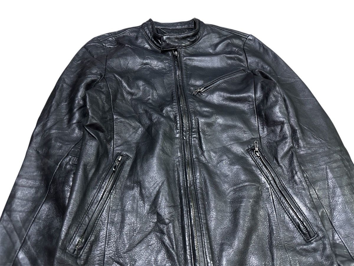 Japanese Brand 🔥Y2K Archived Gostar De Fuga Leather Biker Jacket Goth Size US S / EU 44-46 / 1 - 6 Thumbnail