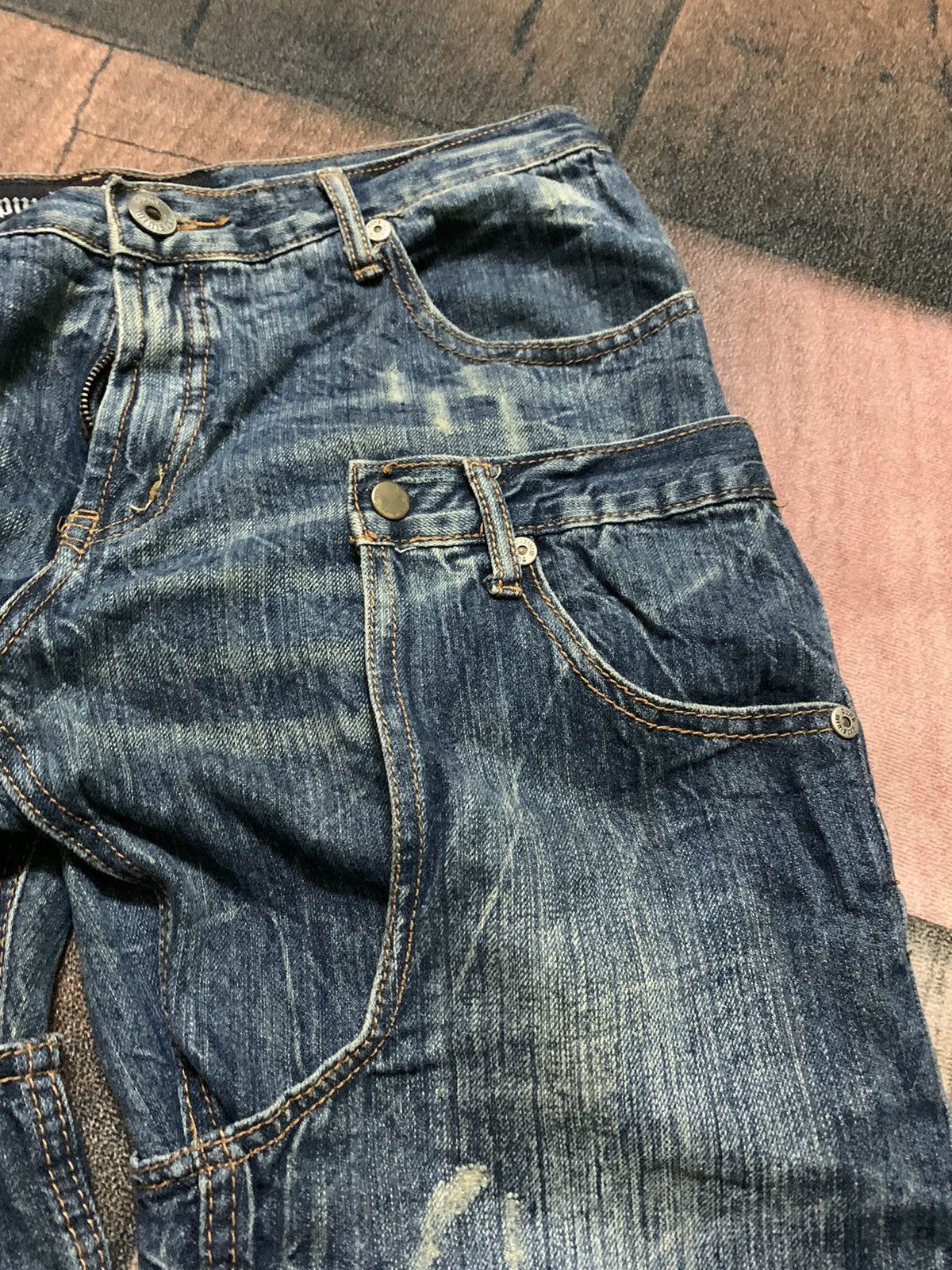 If Six Was Nine CRAZY BONDAGE PUNK double knee / double waist multipocket Size US 34 / EU 50 - 10 Thumbnail