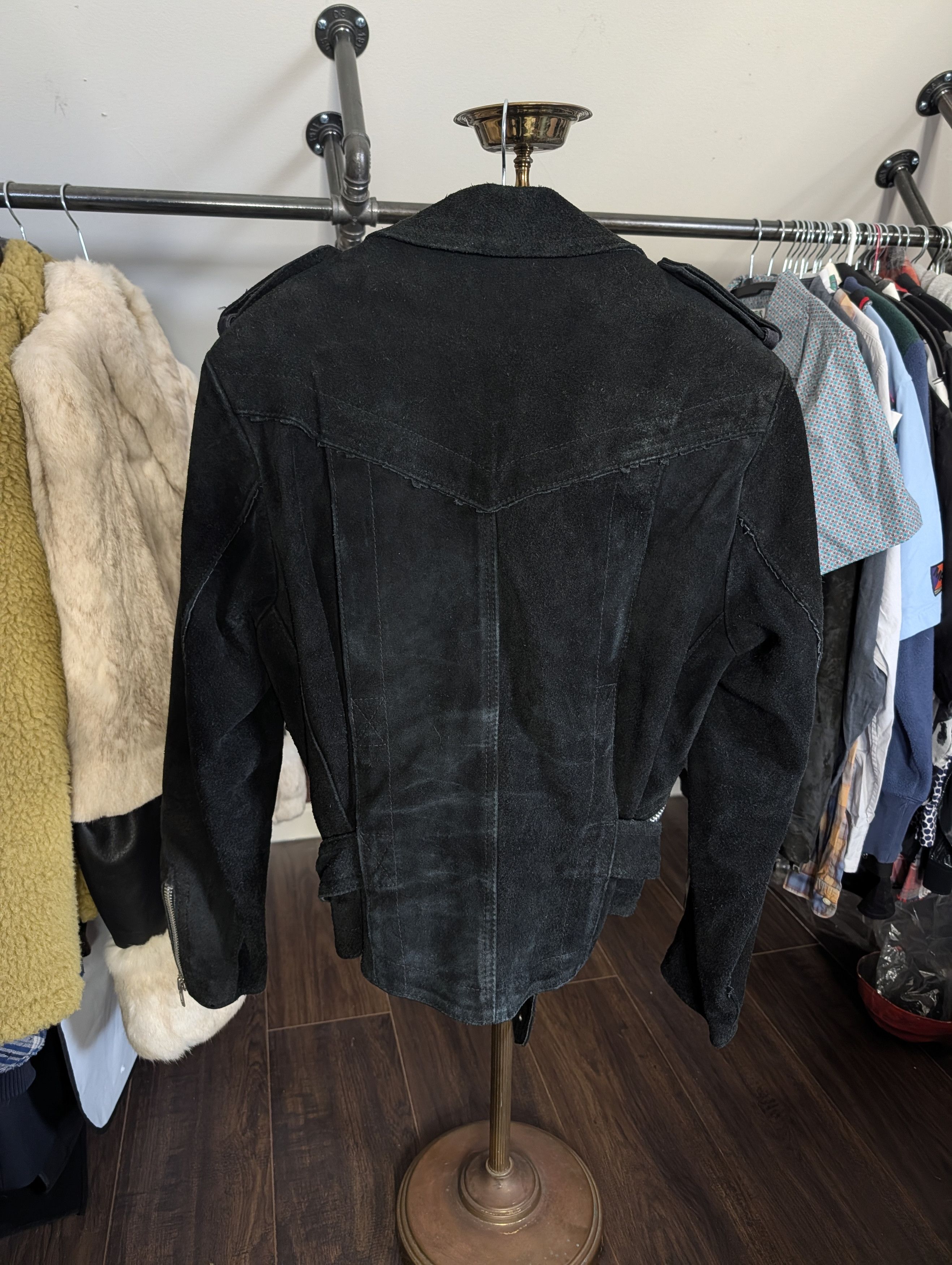 Ascot Chang ASCOT Vtg Australian top dyed leather nubuck biker jkt Size US S / EU 44-46 / 1 - 9 Thumbnail