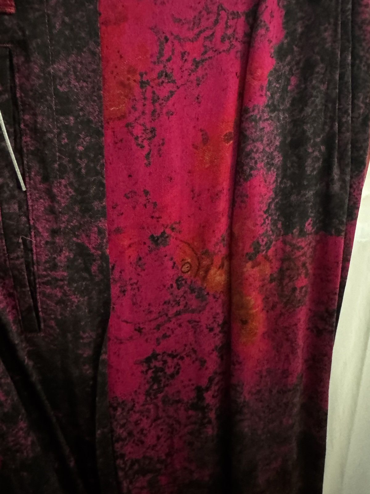 Yohji Yamamoto Yohji Yamamoto Ground Y Pink Kilim Print Rayon Balloon Pants Size US 32 / EU 48 - 2 Thumbnail