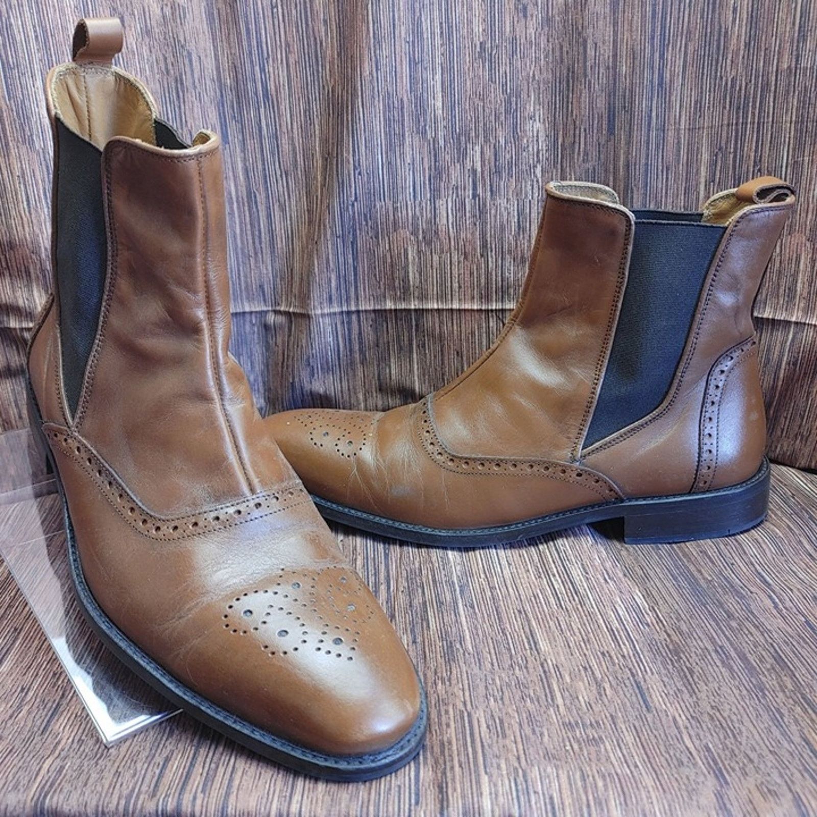 Other Timothy Allen Custom Spanish Brown Chelsea Boot Men's 40 (7) Size US 7 / EU 40 - 1 Thumbnail