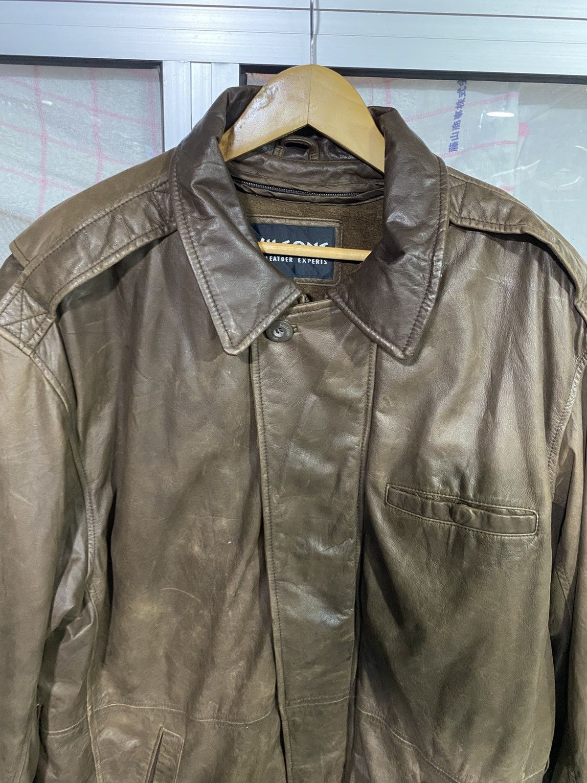 Japanese Brand Vintage Parka Leather Jacket WILSONS Size US XL / EU 56 / 4 - 4 Thumbnail