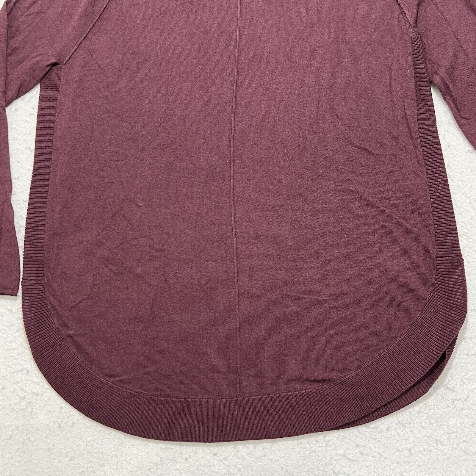 Nordstrom Caslon Women's Small Wool Blend Maroon Turtleneck Sweater Size S / US 4 / IT 40 - 11 Thumbnail