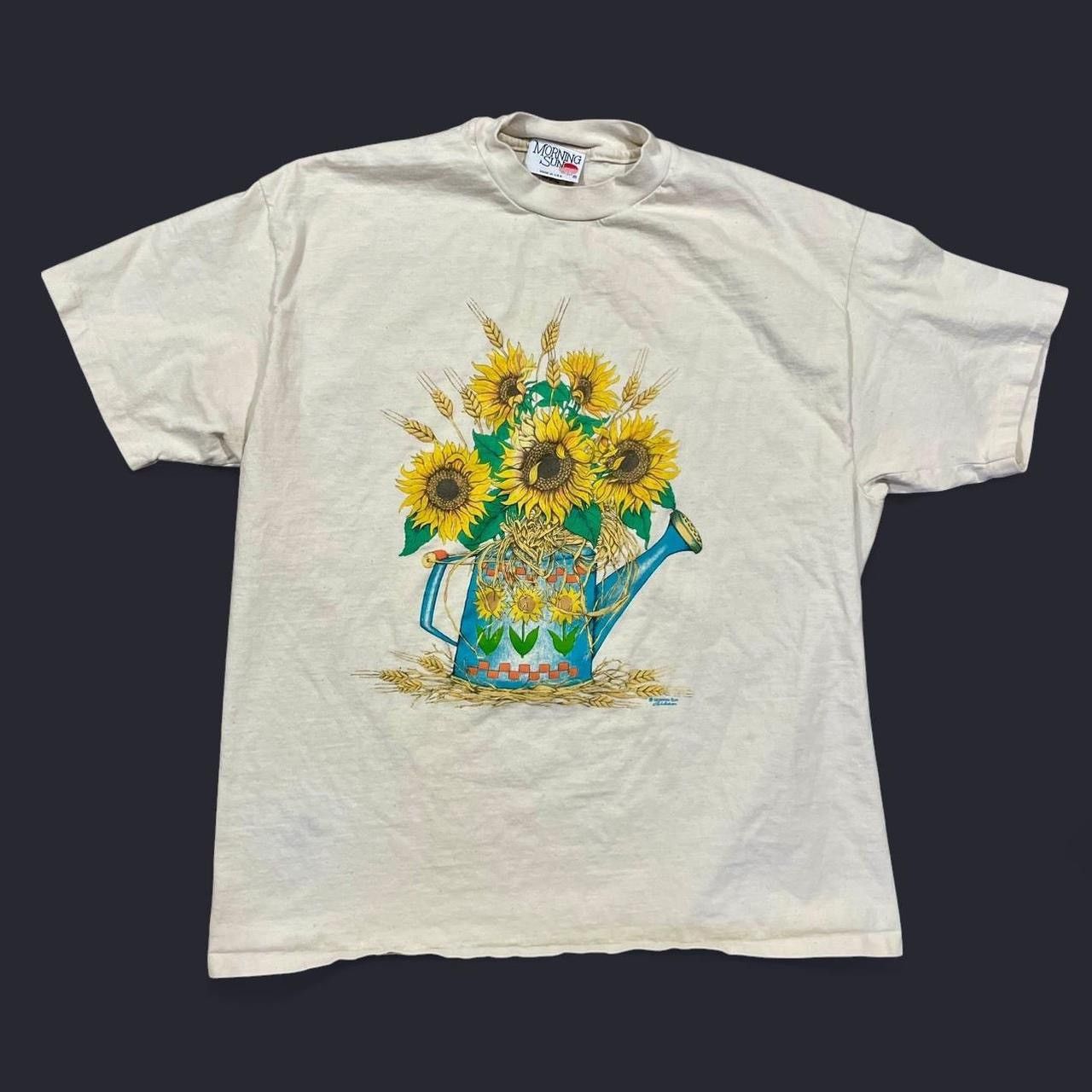 Vintage Vintage 90’s Sunflower Gardening Nature T-Shirt Size US XL / EU 56 / 4 - 1 Thumbnail