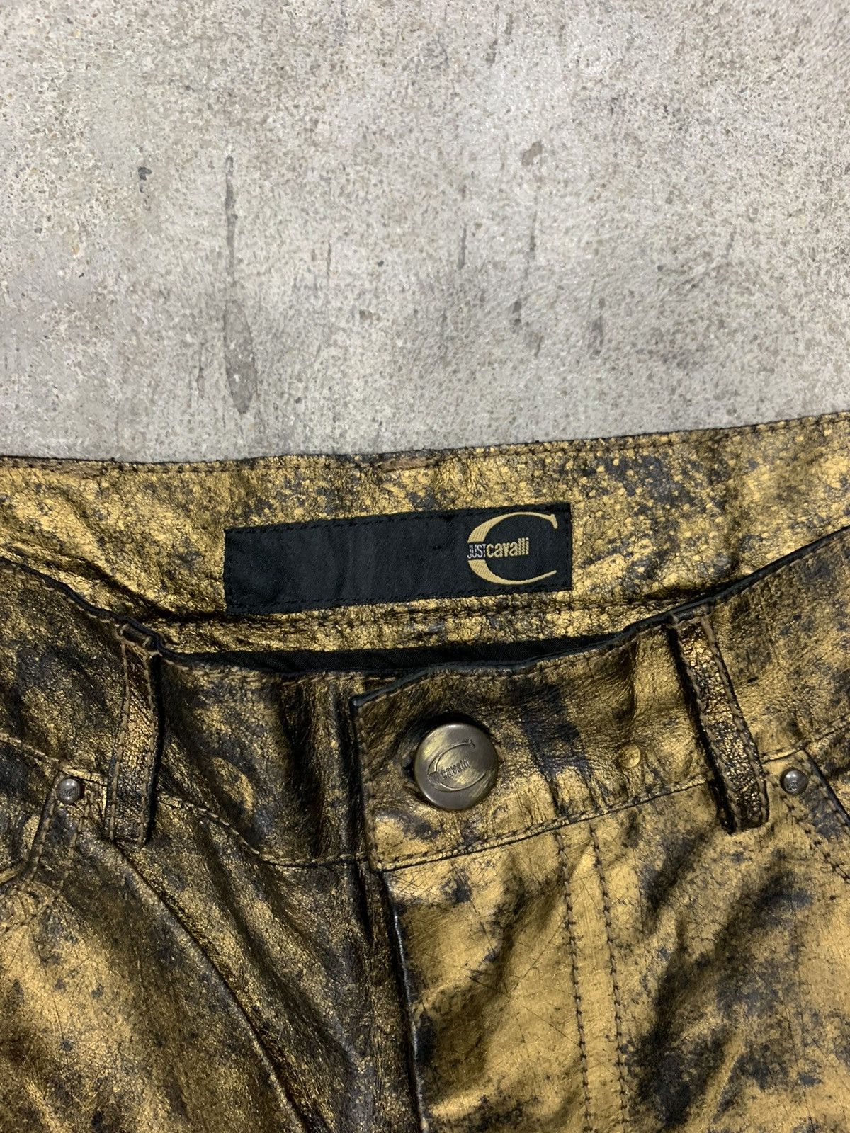 Roberto Cavalli ROBERTO CAVALI BROWN METALIC PANTS Size US 29 - 3 Thumbnail