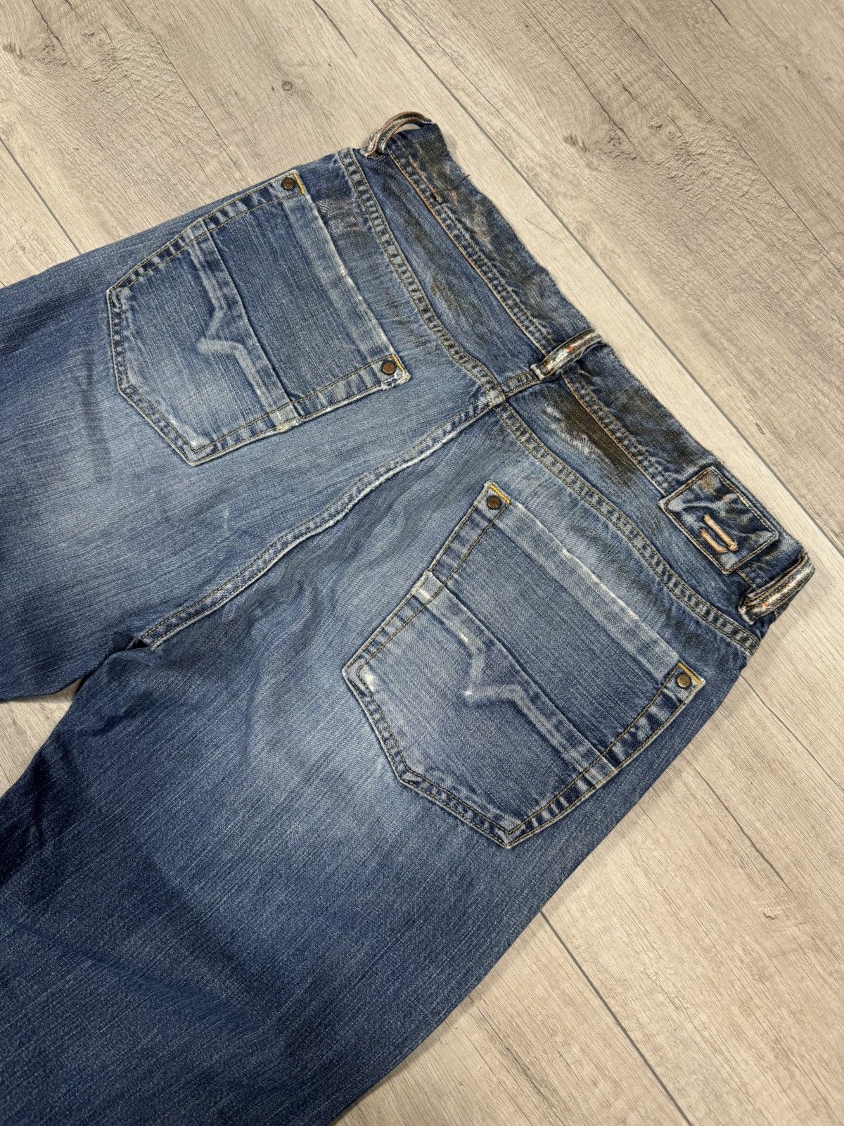 If Six Was Nine Vintage Diesel Jeans Big Logo Distressed Baggy japanese 90s Size US 32 / EU 48 - 5 Thumbnail