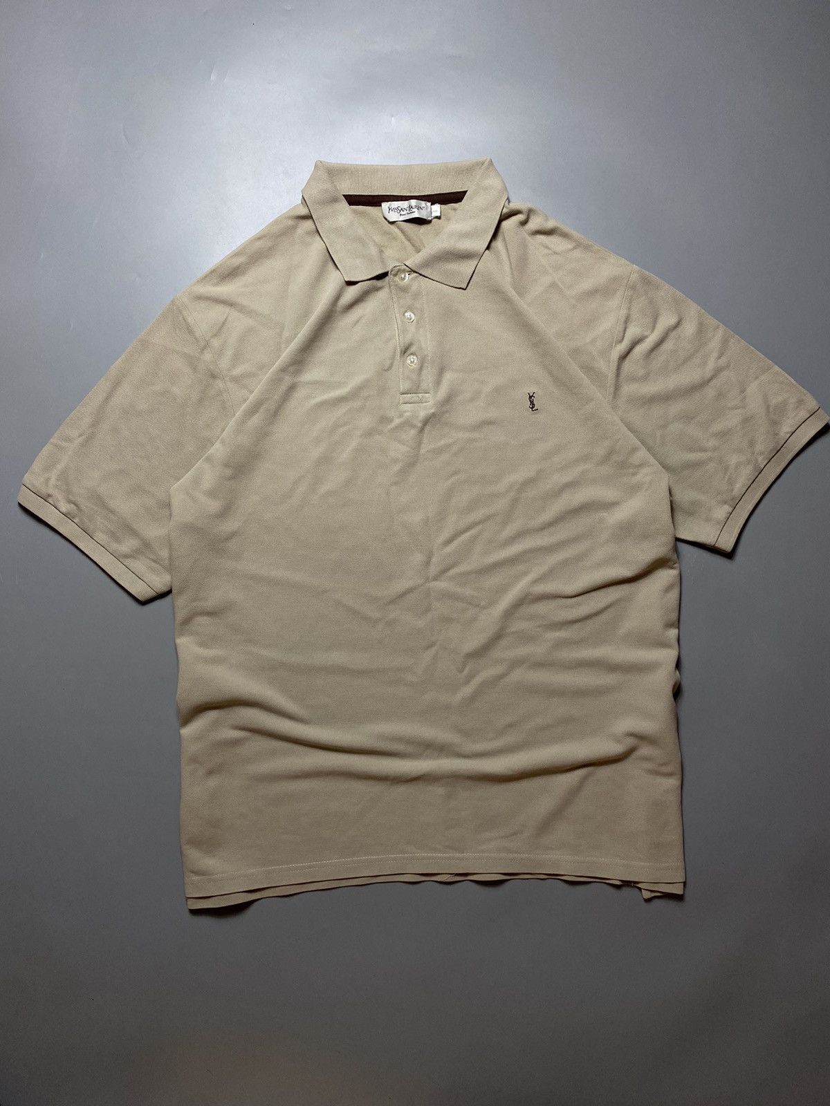 Vintage × Yves Saint Laurent Yves Saint Laurent vintage polo t-shirt Big size Size US XXL / EU 58 / 5 - 1 Thumbnail