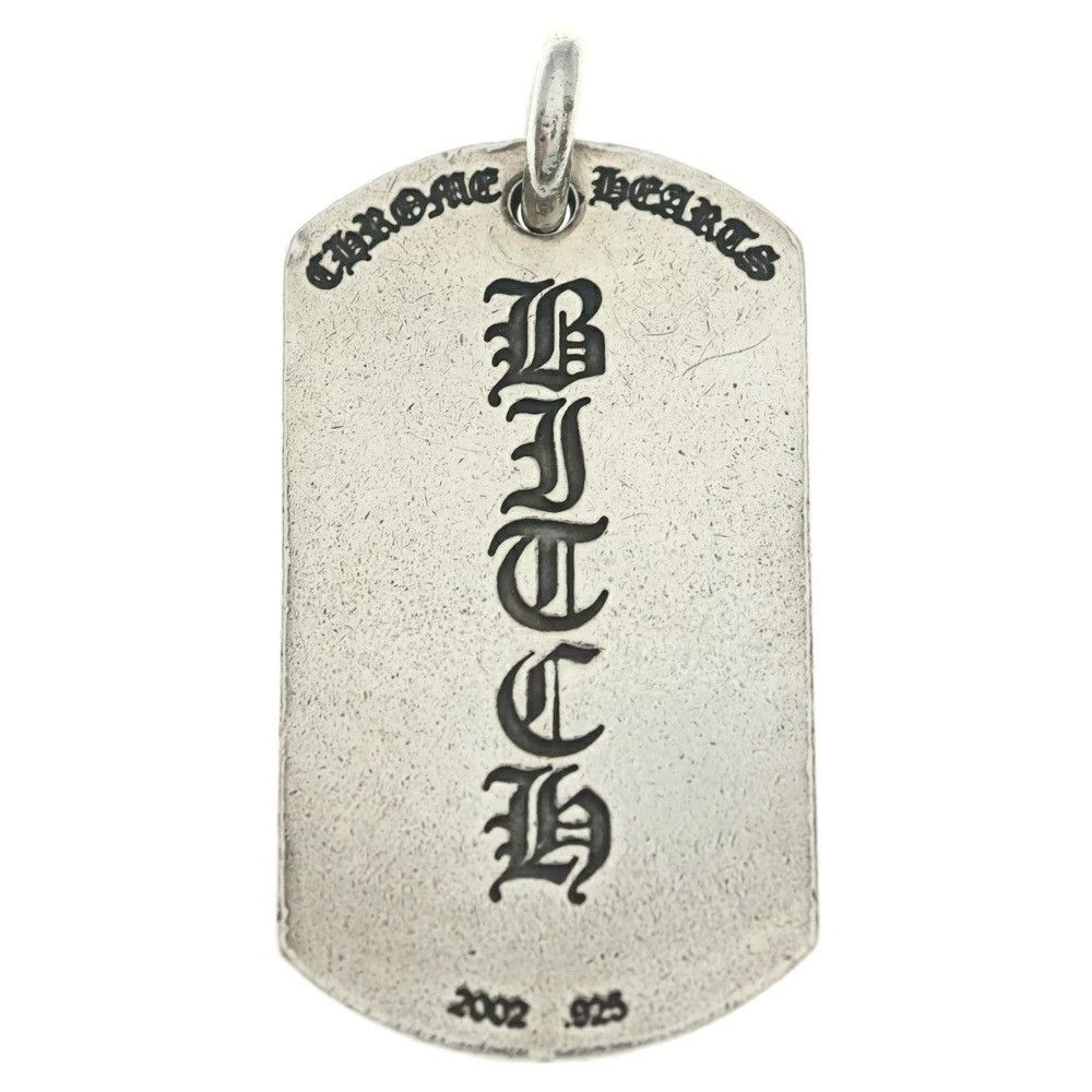 Chrome Hearts CHROME HEARTS BITCH ROLLING STONES DOG TAG pendant necklace Size ONE SIZE - 5 Thumbnail