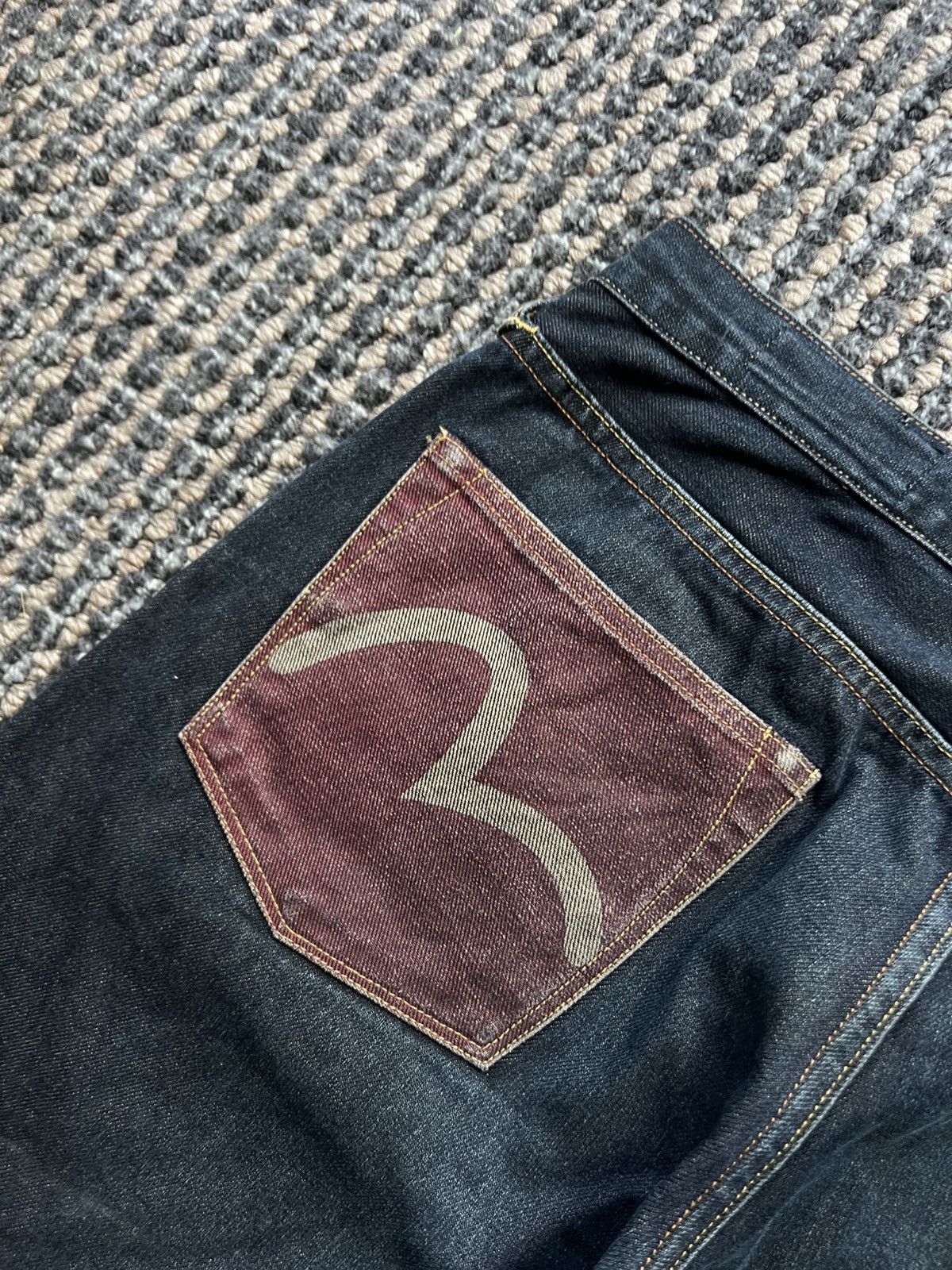 Evisu 00’s EVISU SEAGULL SELVEDGE BAGGY JEANS JAPAN ARCHIVE Size US 36 / EU 52 - 4 Thumbnail