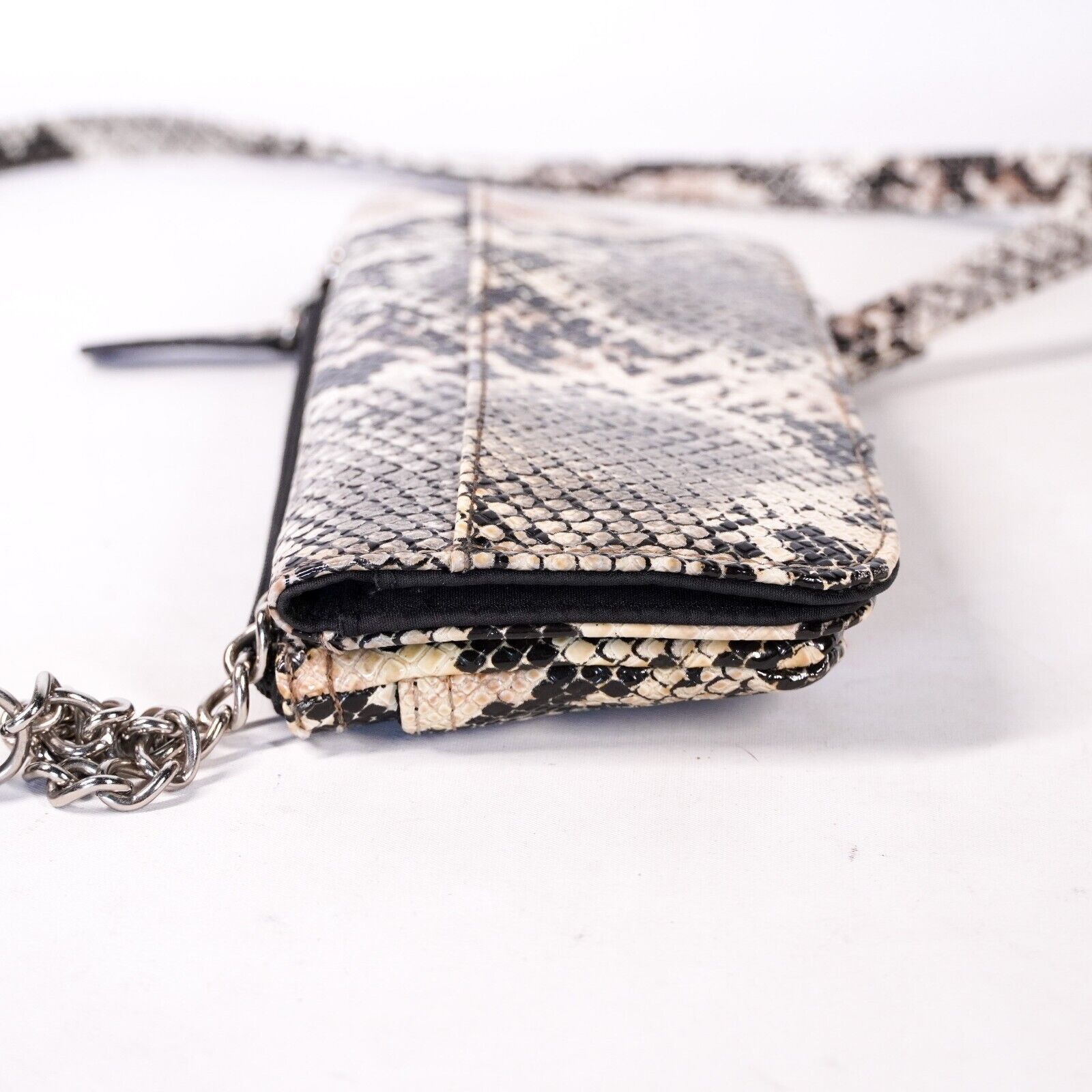 Other Reptile Snake Skin Lizard Bag Satchel Handbag Purse Tan Size ONE SIZE - 7 Thumbnail