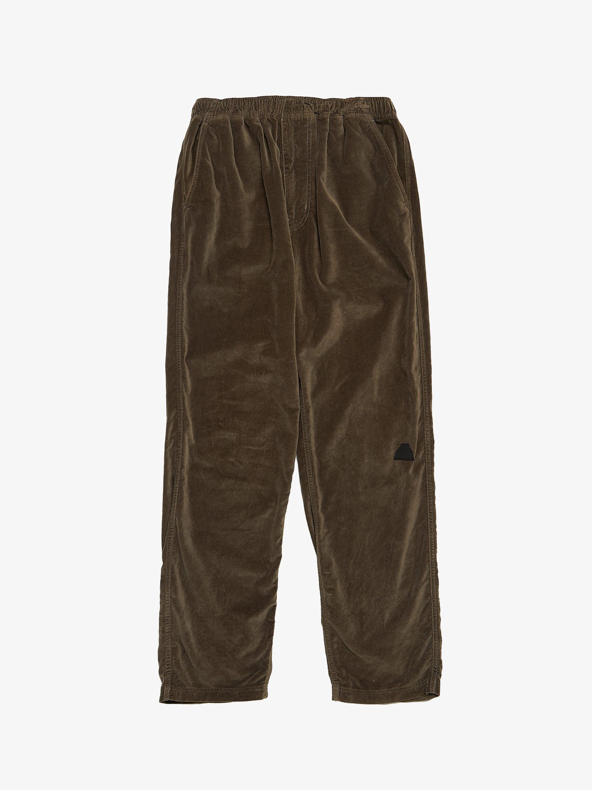 Cav Empt Brown Velour Cotton Trackpants Size US 33 - 1 Thumbnail