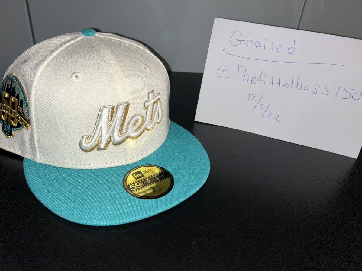 image of Hat Club Saucy’S Mets Rushmore Size 73/4 in White, Men's