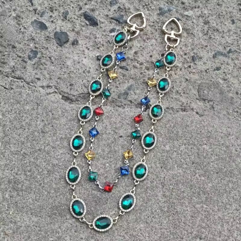 Jewelry retro agate colourful pants chain Size ONE SIZE - 2 Thumbnail