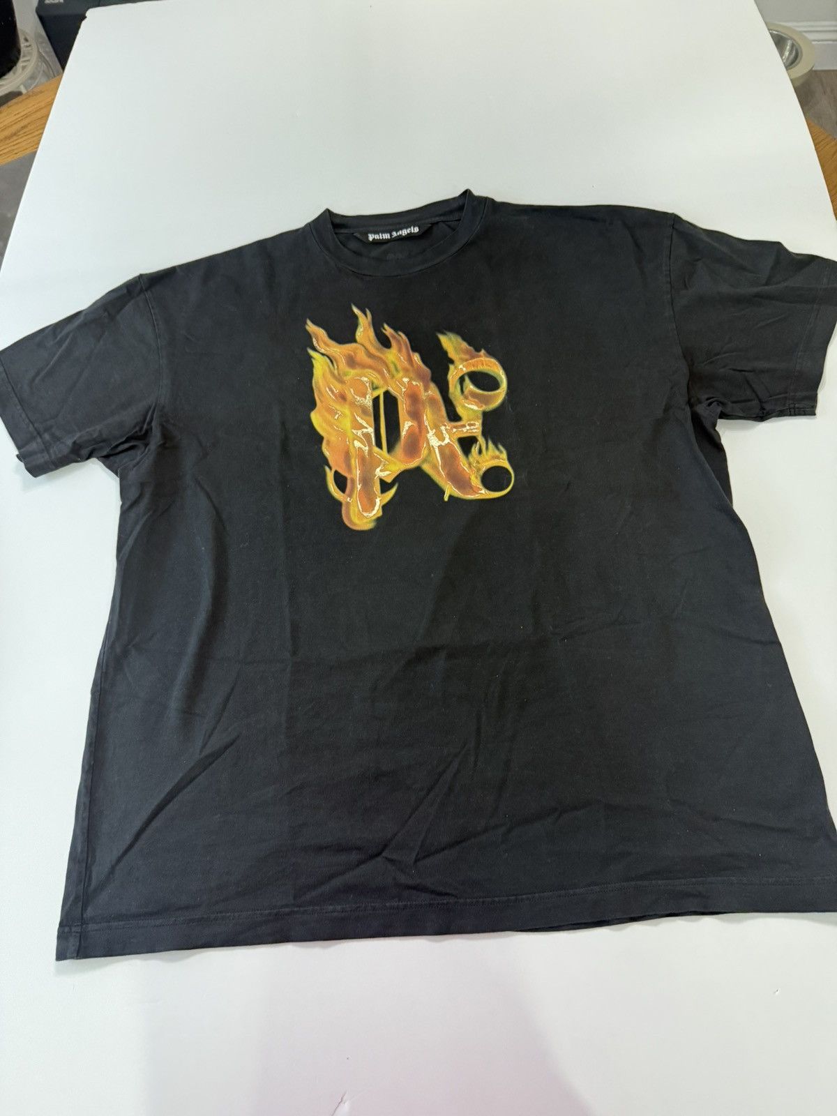 Palm Angels Palm Angels Burning Monogram Shirt Size US XXL / EU 58 / 5 - 1 Thumbnail