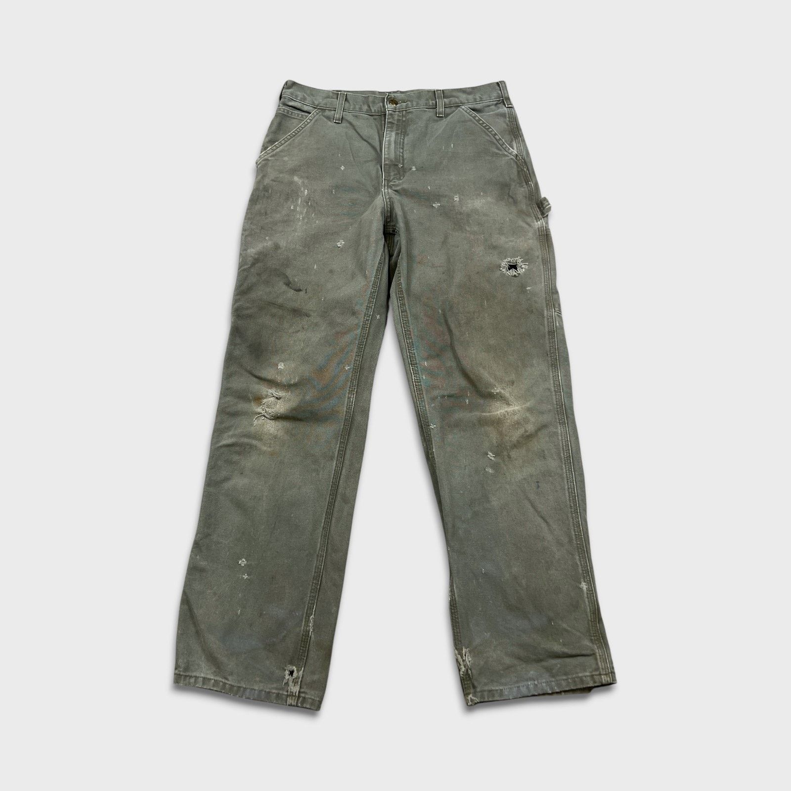 Carhartt Pants 32x32 Distress Dungaree Workwear Carpenter