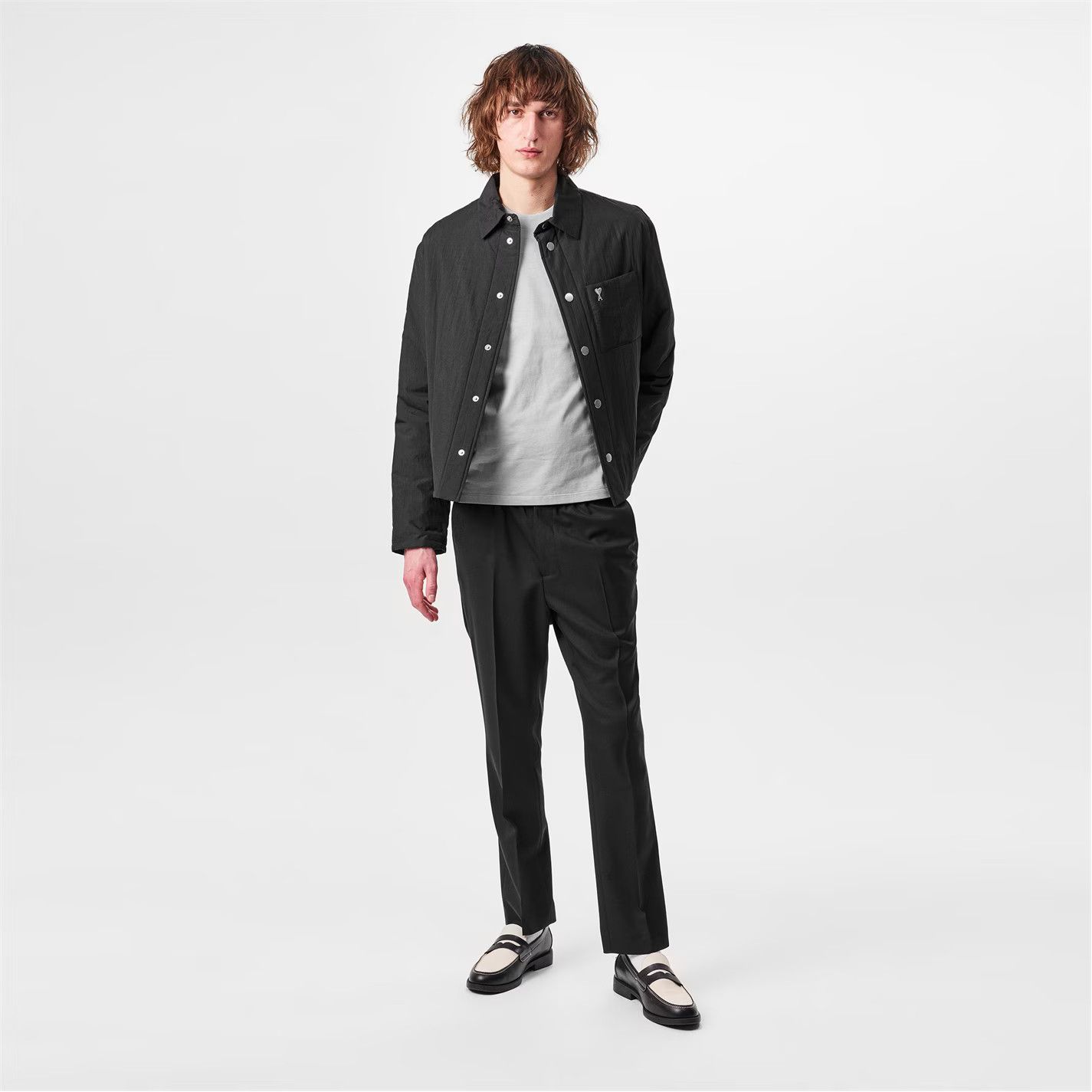 AMI o1g2r1mq0326 Elasticated Waist Trousers in Black Size US 36 / EU 52 - 6 Thumbnail