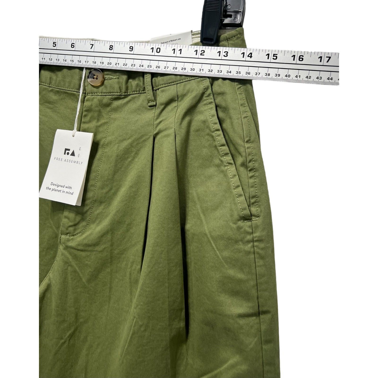 Other Free Assembly - Women's Wide Leg Chino Pants - Green - 4 Size 27" / US 4 / IT 40 - 5 Thumbnail