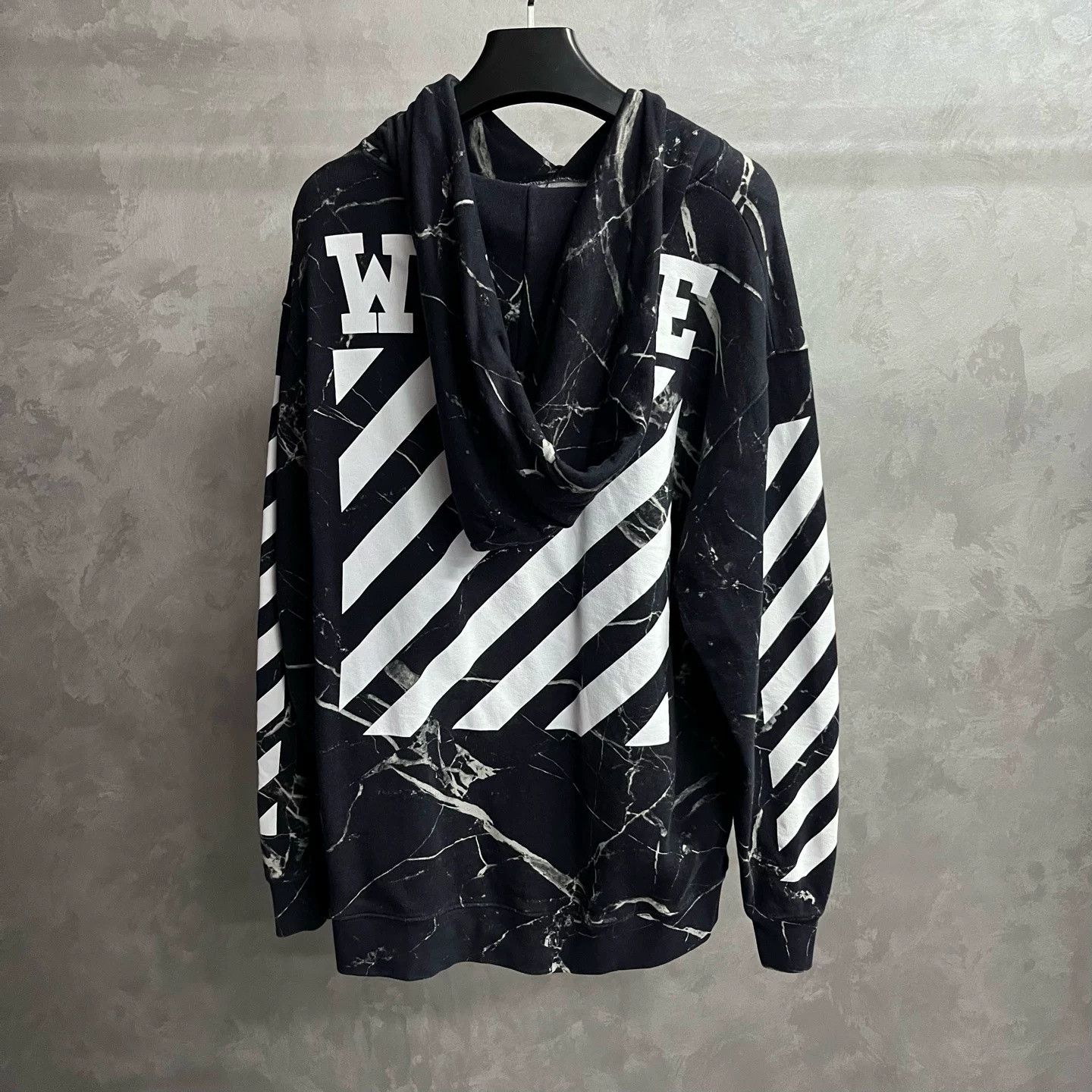 Off-White Off-White Black Printed Pullover Hoodie Size US XXS / EU 40 - 4 Thumbnail