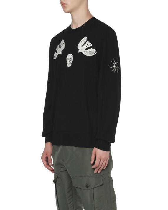 Alexander McQueen o1y1024 Sweater in Black Size US S / EU 44-46 / 1 - 3 Thumbnail
