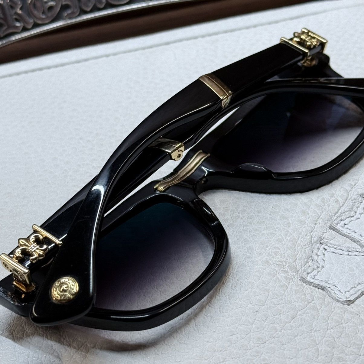 Chrome Hearts Chrome Hearts ZOMBIE GERMS 18K 1/1 Sunglasses Size ONE SIZE - 6 Thumbnail