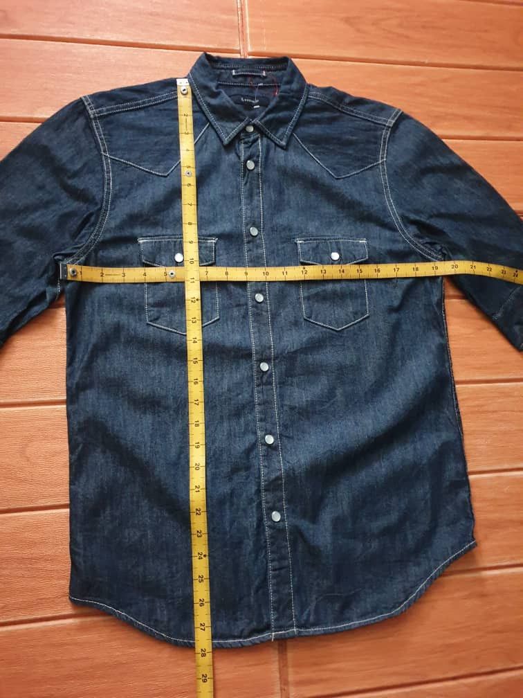 RAGEBLUE RAGEBLUE Japanese brand denim 3 Quater Western shirt Size US M / EU 48-50 / 2 - 6 Thumbnail
