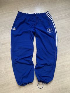 Adidas Baggy Fit Windbreaker Track Pants Trackies Size XL Unisex Blue 