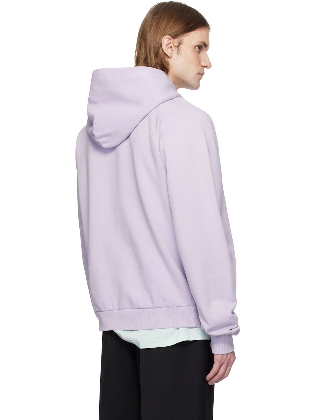 Martine Rose Lilac High on Hope Oversized Raglan Hoodie Size XS / US 0-2 / IT 36-38 - 4 Thumbnail