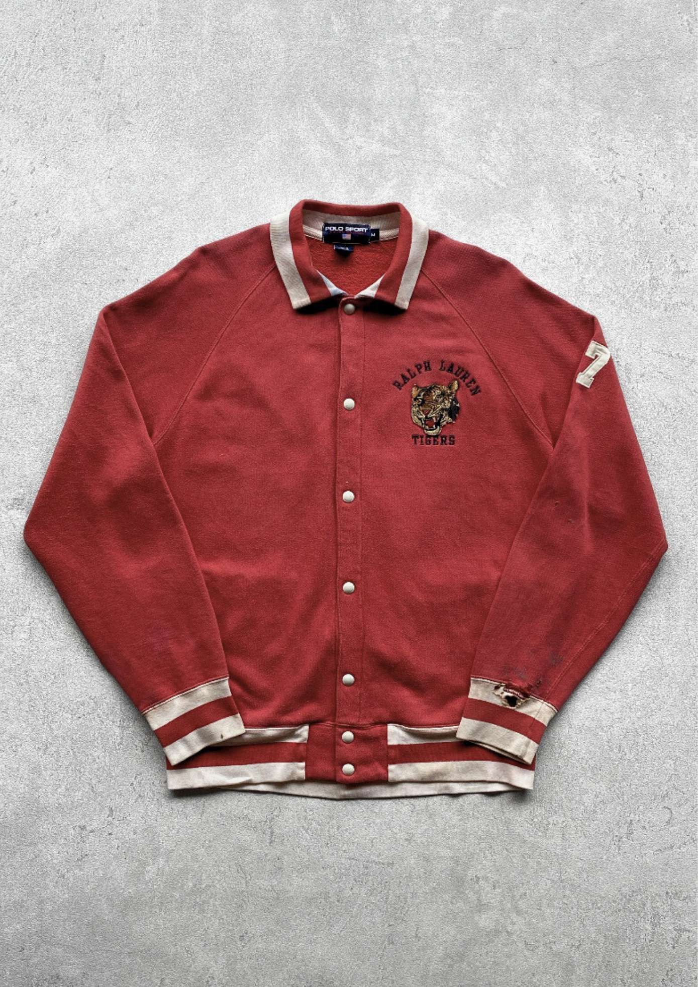 Polo Ralph Lauren Vintage 1990's Ralph Lauren Polo Sport Tiger Sun Faded Red Size US M / EU 48-50 / 2 - 1 Thumbnail