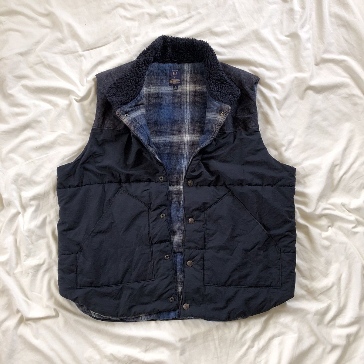 Gap × Pendleton × Western Rise GAP x PENDLETON Puffer Wool Vest Size US XL / EU 56 / 4 - 1 Thumbnail