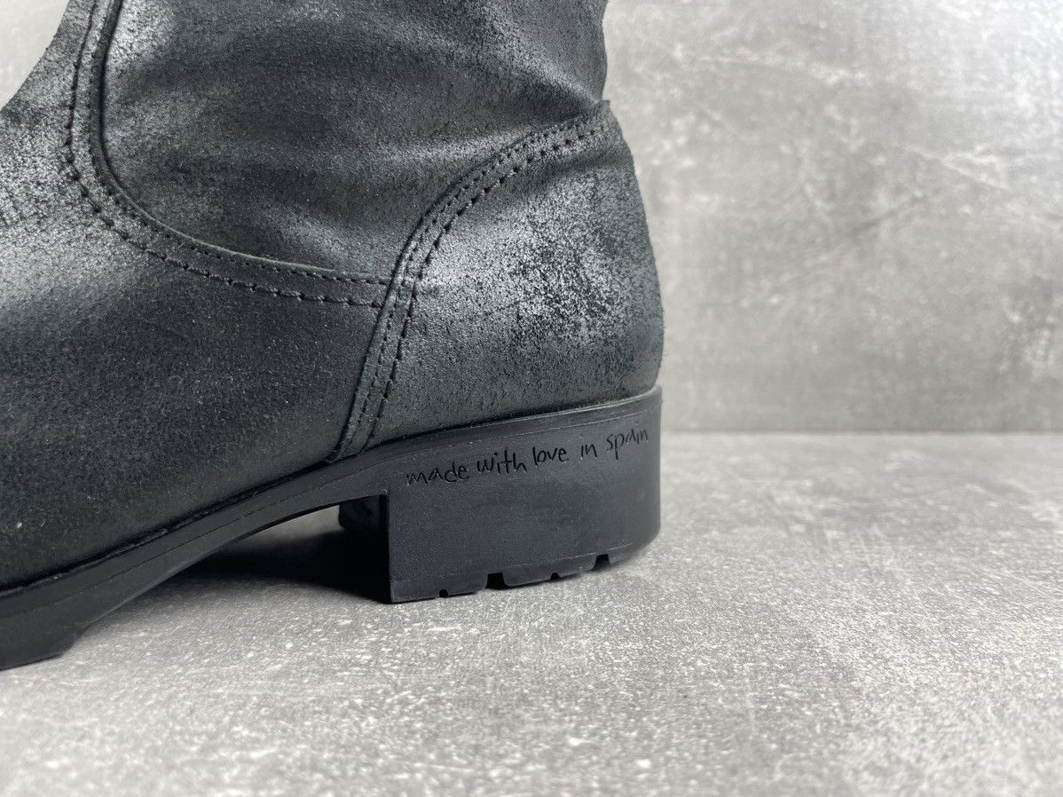 Genuine Leather Wonders Matte Black Genuine Suede Mid Calf Boots Size US 8 / EU 41 - 3 Thumbnail