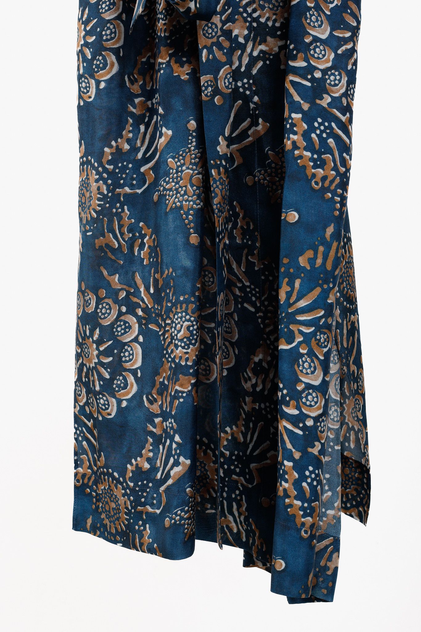 Brunello Cucinelli Brunello Cucinelli SS/20 Floral Print Silk Wrap Midi Dress Size M / US 6-8 / IT 42-44 - 8 Thumbnail