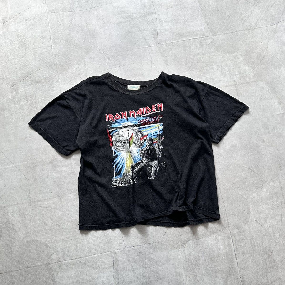 Iron Maiden Vintage 80s Iron Maiden T Shirt Minutes To Midnight Bootleg Size US M / EU 48-50 / 2 - 1 Thumbnail
