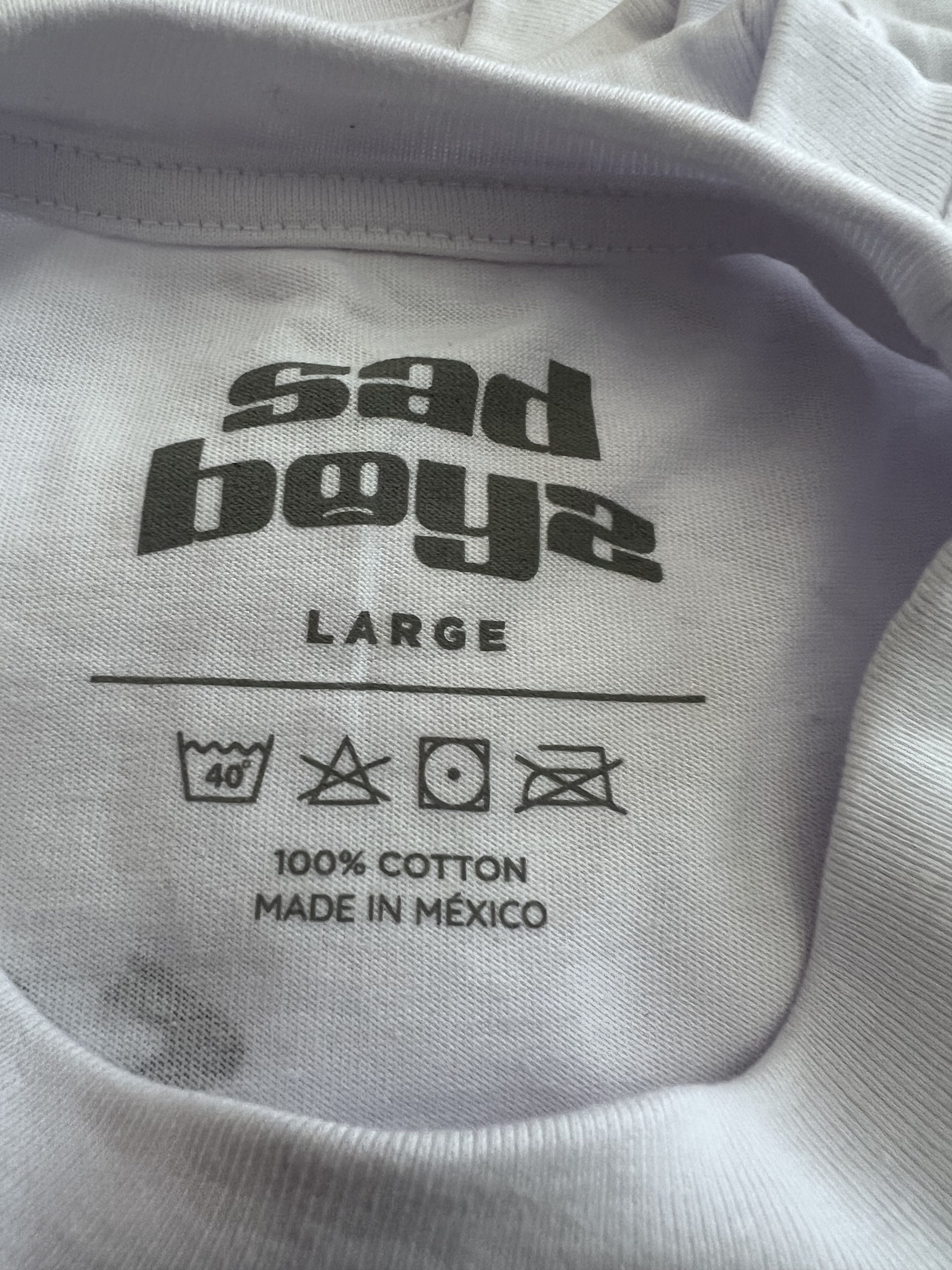 Sad Boys SAD BOYZ 4 Life White T-Shirt Sz Large New Sadboyz Junior H Size US L / EU 52-54 / 3 - 4 Thumbnail