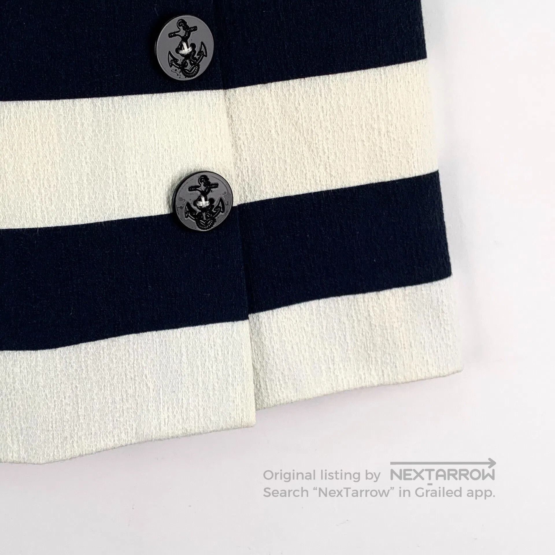 Dolce & Gabbana Dolce Gabbana Striped Cotton Skirt. Size 39" - 4 Thumbnail
