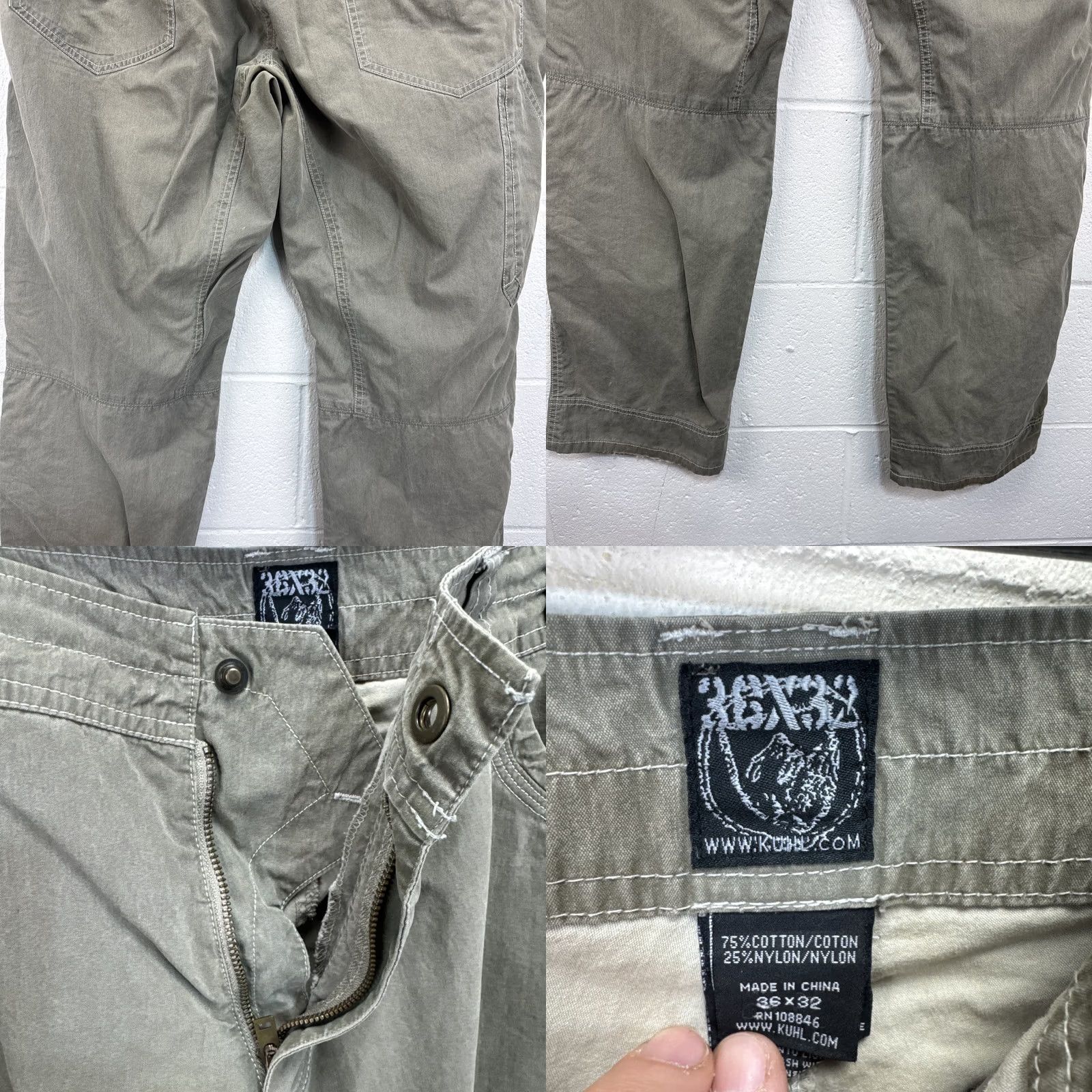 Vintage VINTAGE Kuhl Pants Mens 36 Green 36x32 Revolvr Patina Dye Outdoor Hiking Size US 36 / EU 52 - 9 Thumbnail