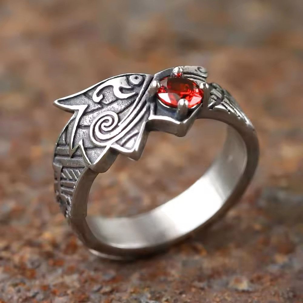 Japanese Brand × Jewelry × Vintage Viking Dragon Ring Size ONE SIZE - 2 Thumbnail