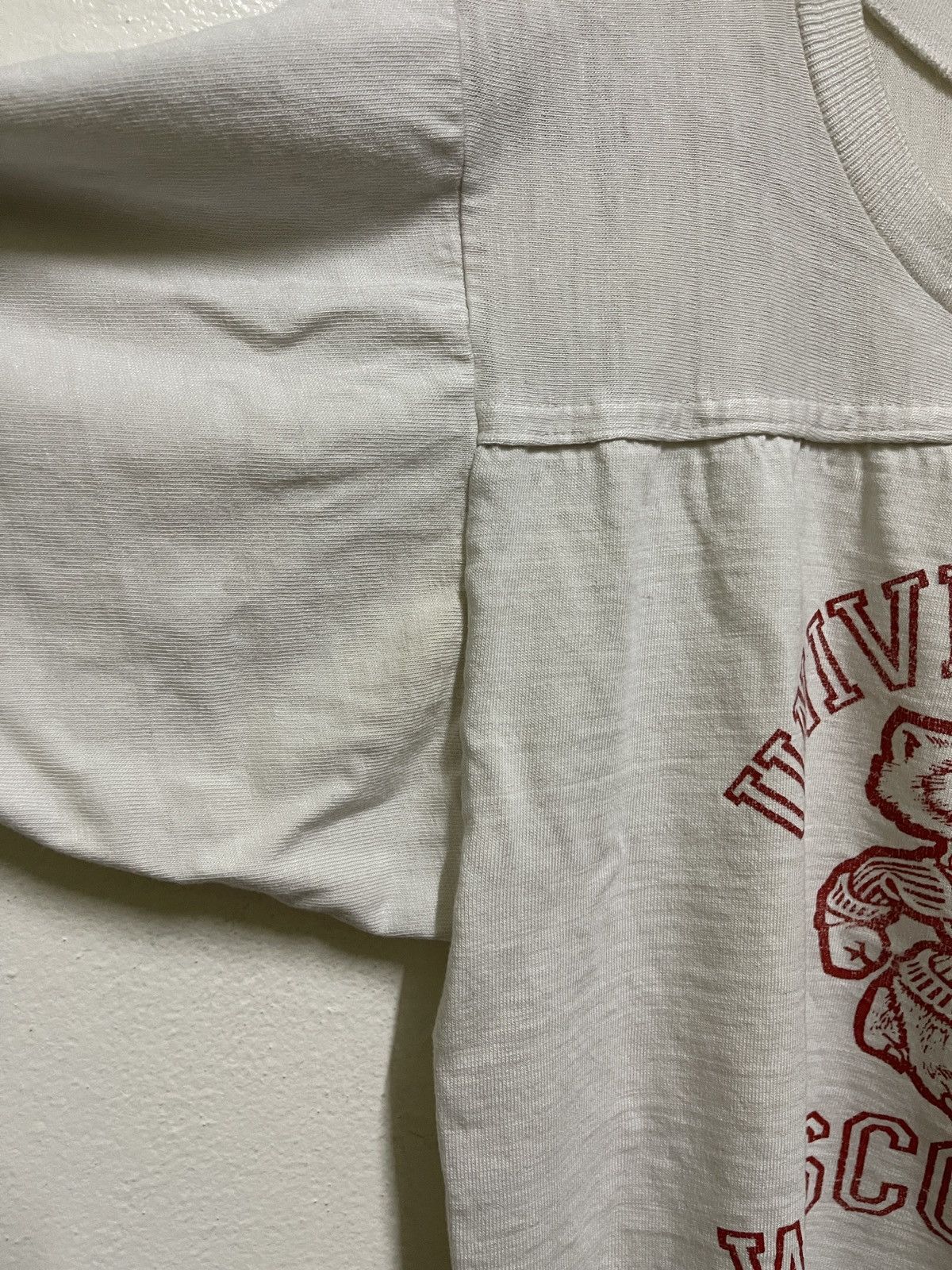 Vintage University Wisconsin Vintage T Shirt Crop Size US M / EU 48-50 / 2 - 3 Thumbnail