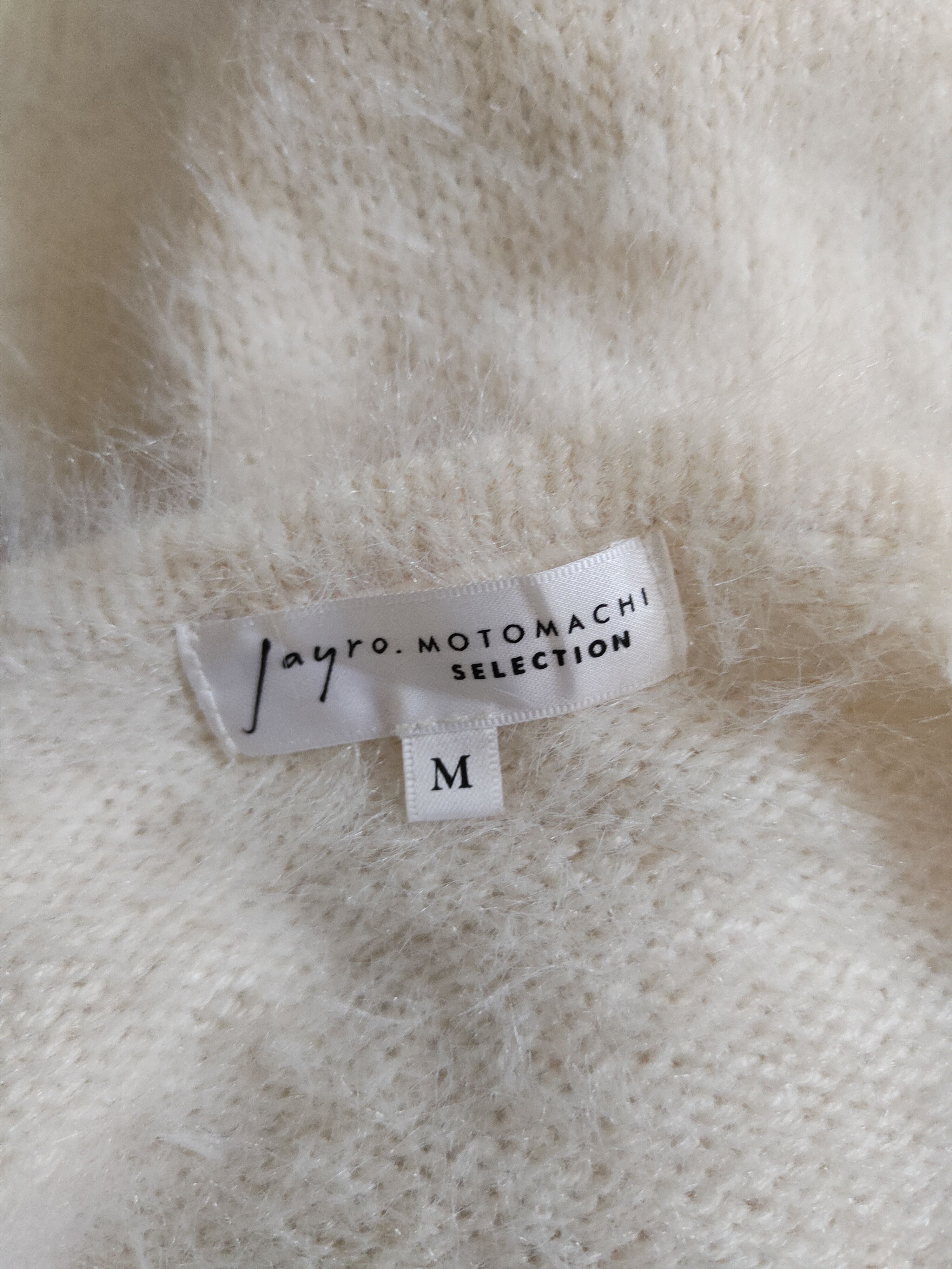 Homespun Knitwear Jayro Motomachi Ivory Shag Shaggy Fur Mohair Knitwear #S2072 Size M / US 6-8 / IT 42-44 - 14 Thumbnail