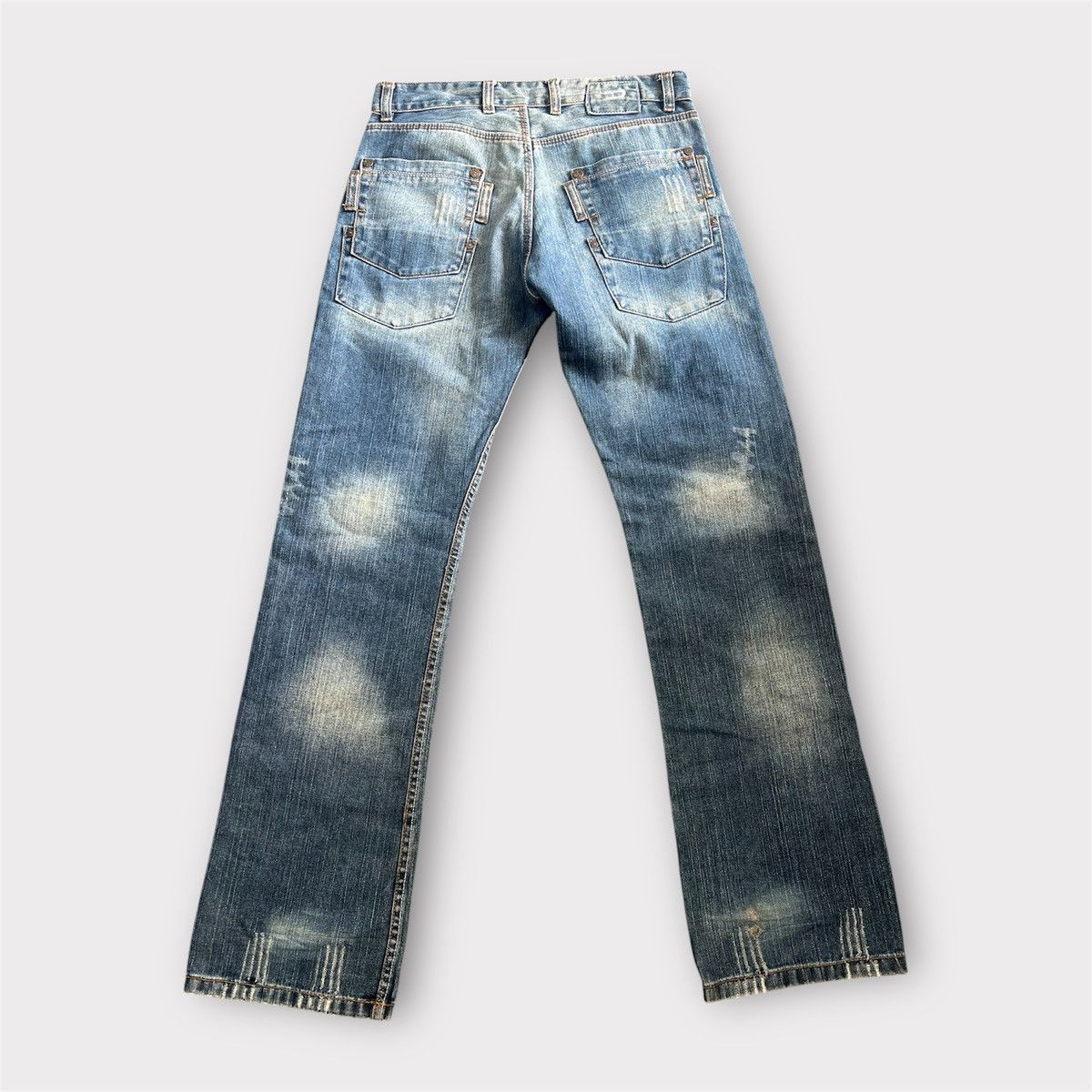 Diesel Vintage Diesel Punk Distressed Style Flared Jeans Size US 31 - 2 Thumbnail