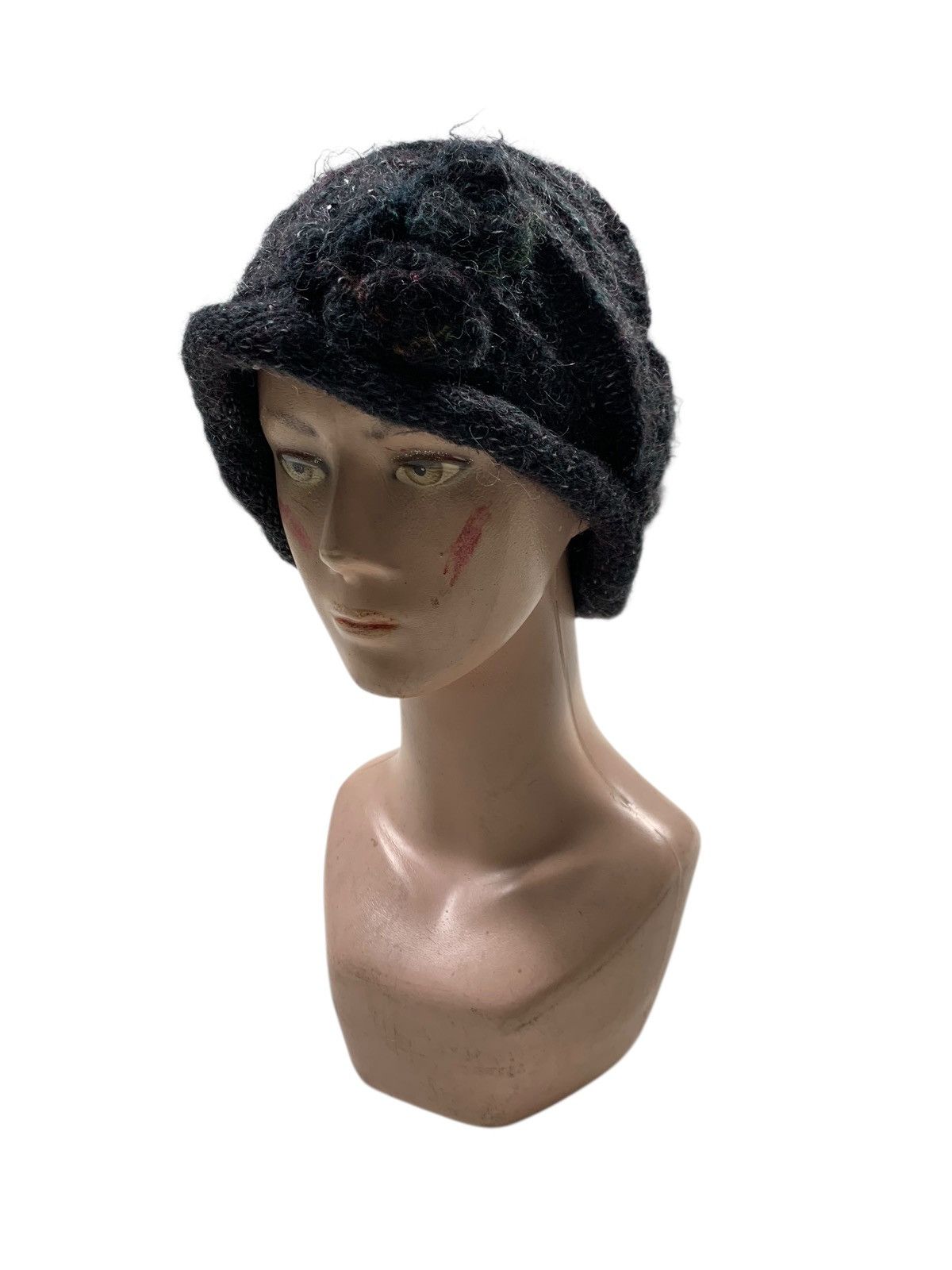 Japanese Brand × Kapital × Vintage Crochet knitted handmade Hairy Beanie Hats RARE Size ONE SIZE - 1 Thumbnail