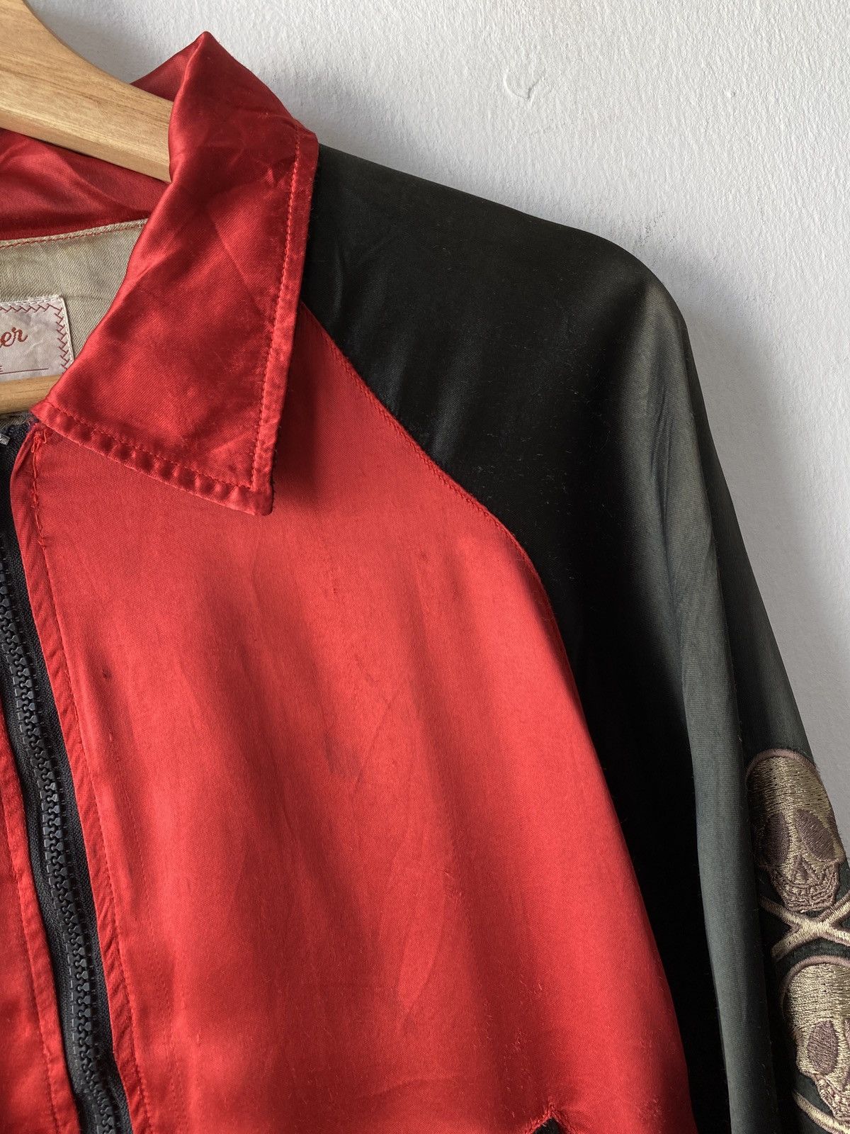 Japanese Brand × Vintage Vintage Crawler Skulls Spider Embroidery Japan Rayon Jacket Size US M / EU 48-50 / 2 - 5 Thumbnail