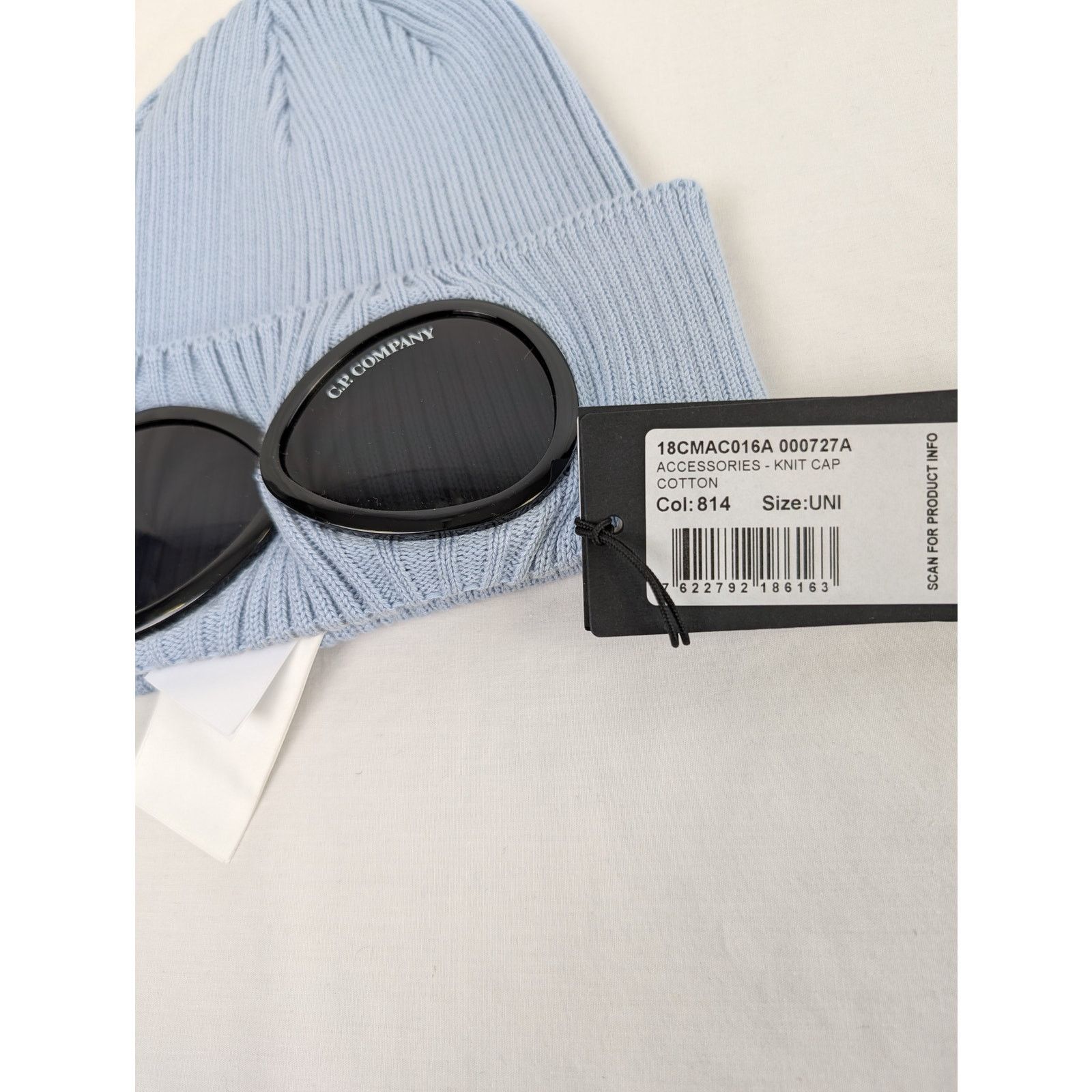 C.P. Company o1rshd1 Q:2 / Size: OS / Goggles Beanie Cap / Hat Light Blue Size ONE SIZE - 15 Thumbnail