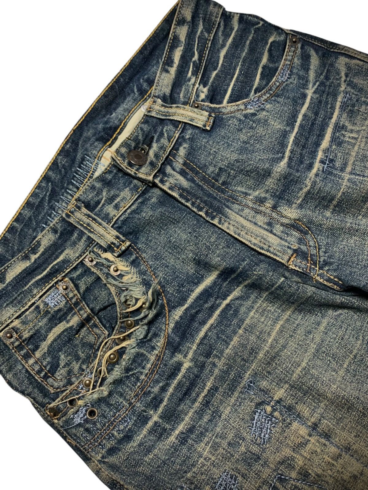 Japanese Brand Archive SOLBERRY vintage raw art denim if six was nine style Size US 29 - 8 Thumbnail