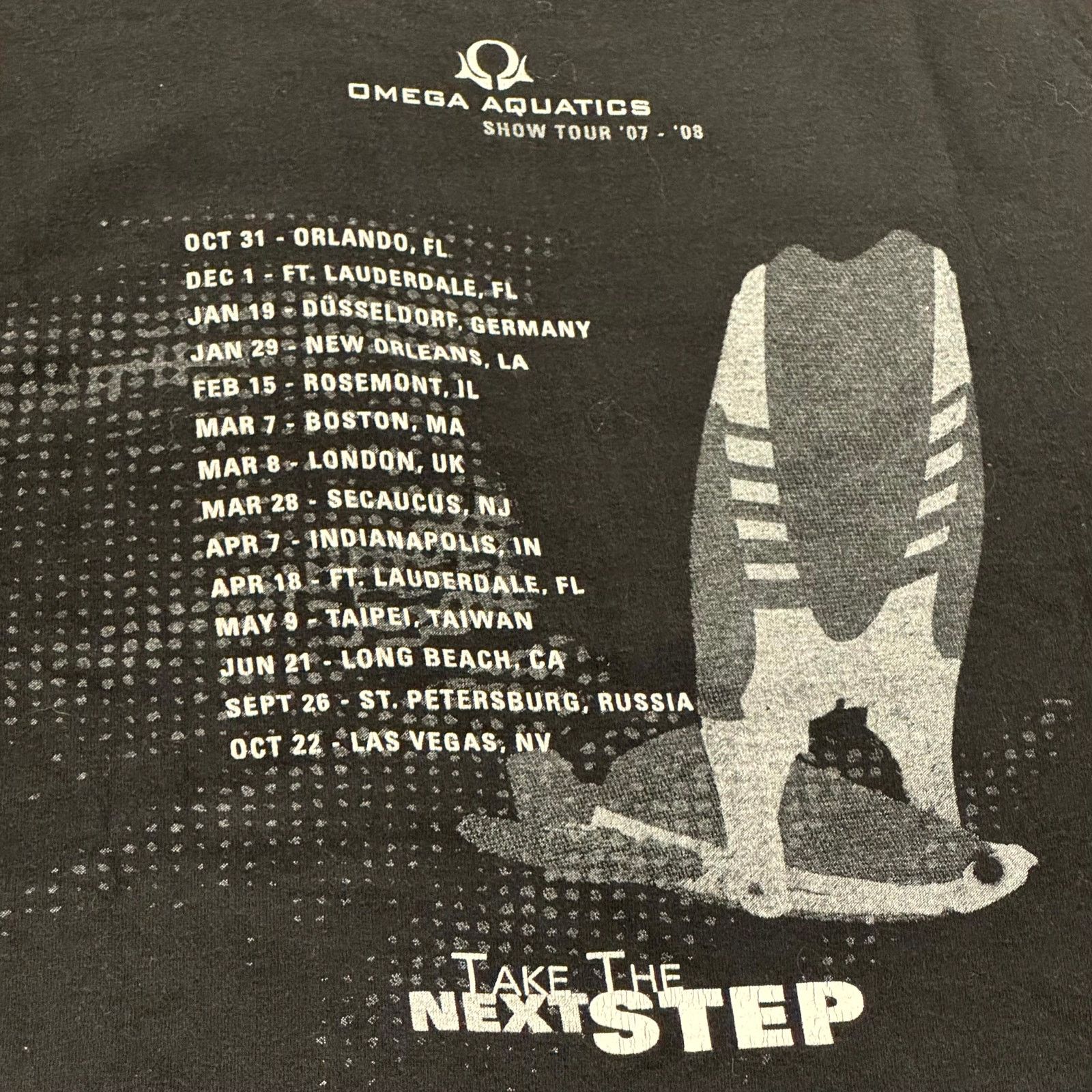 Add × Vintage Omega Aquatics 2007 Tour Shirt Size US XL / EU 56 / 4 - 4 Thumbnail