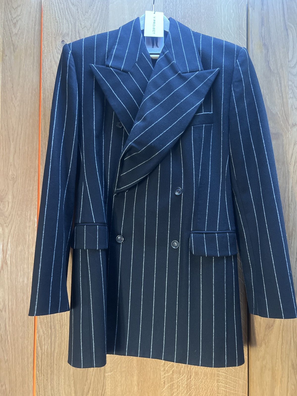 Y project blazer w pinstripe