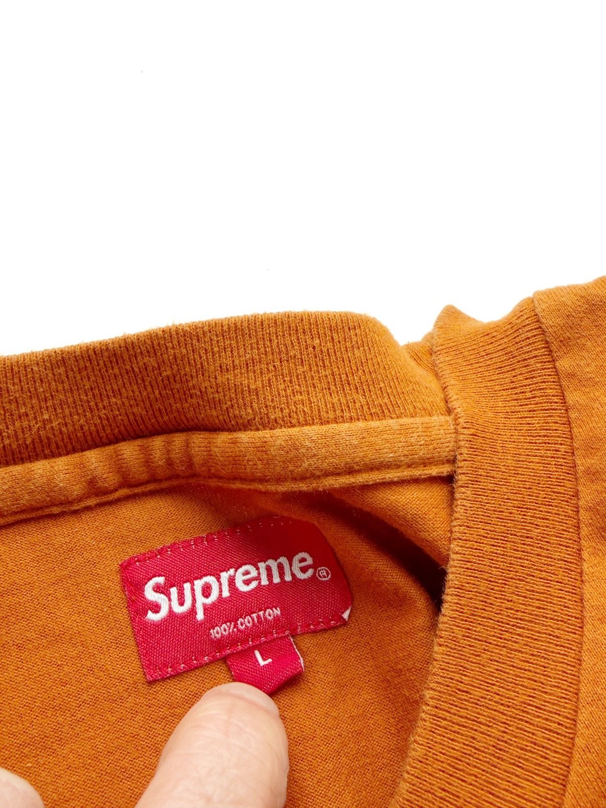 Supreme Supreme Orange Small Box Logo T Shirt Men’s Size L Size US L / EU 52-54 / 3 - 8 Thumbnail